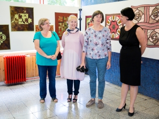 Patchwork kiállítás a Lorántffy iskolában - fotó: Ónodi Zoltán