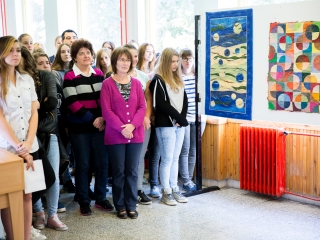 Patchwork kiállítás a Lorántffy iskolában - fotó: Ónodi Zoltán