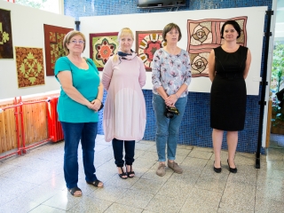 Patchwork kiállítás a Lorántffy iskolában - fotó: Ónodi Zoltán