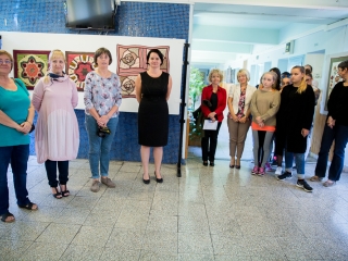 Patchwork kiállítás a Lorántffy iskolában - fotó: Ónodi Zoltán