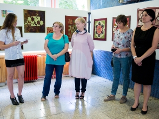 Patchwork kiállítás a Lorántffy iskolában - fotó: Ónodi Zoltán