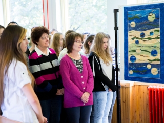 Patchwork kiállítás a Lorántffy iskolában - fotó: Ónodi Zoltán