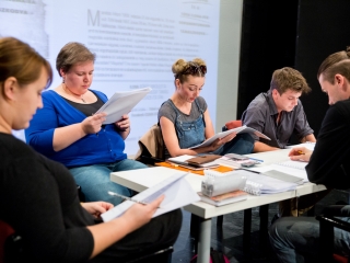 Olvasópróba a színházban - fotó: Ónodi Zoltán