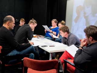 Olvasópróba a színházban - fotó: Ónodi Zoltán