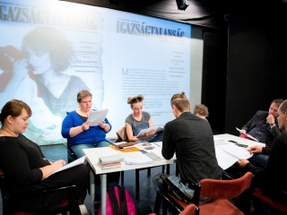 Olvasópróba a színházban - fotó: Ónodi Zoltán