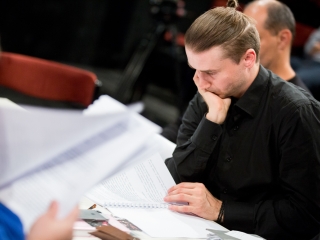 Olvasópróba a színházban - fotó: Ónodi Zoltán