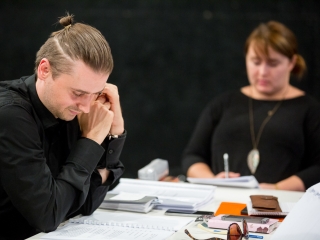 Olvasópróba a színházban - fotó: Ónodi Zoltán