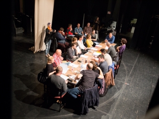 Olvasópróba a színházban - KAMÉLIÁS HÖLGY - fotó: Ónodi Zoltán