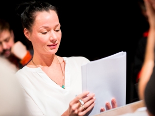 Olvasópróba a színházban - KAMÉLIÁS HÖLGY - fotó: Ónodi Zoltán