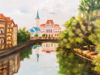 Brindza László kiállítása a Bartók Színházban - fotó: Ónodi Zoltán