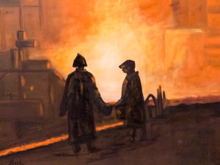 Brindza László kiállítása a Bartók Színházban - fotó: Ónodi Zoltán