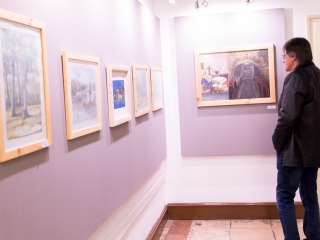 Brindza László kiállítása a Bartók Színházban - fotó: Ónodi Zoltán