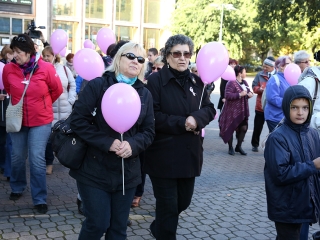 Figyelemfelhívó séta a mellrák ellen - fotó: Sándor Judit