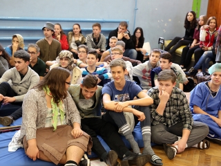 Gólyaavató a Bánki iskolában - fotó: Sándor Judit