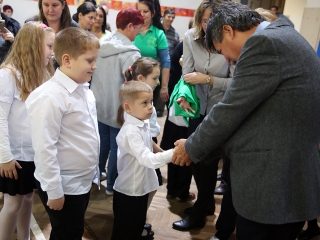 Elsősavató a Petőfiben - fotó: Sándor Judit