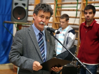 Elsősavató a Petőfiben - fotó: Sándor Judit