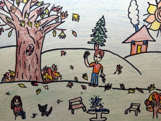 Rajzverseny a Petőfiben - fotó: Sándor Judit