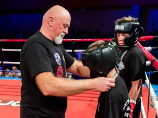 Bokszgála az egyetemi sportcsarnokban - fotó: Ónodi Zoltán