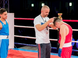 Bokszgála az egyetemi sportcsarnokban - fotó: Ónodi Zoltán