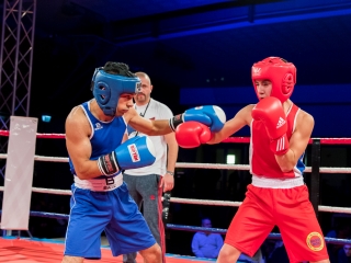 Bokszgála az egyetemi sportcsarnokban - fotó: Ónodi Zoltán