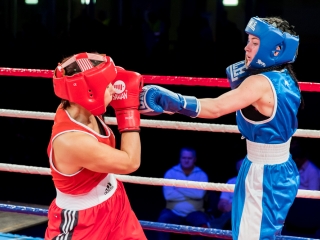 Bokszgála az egyetemi sportcsarnokban - fotó: Ónodi Zoltán