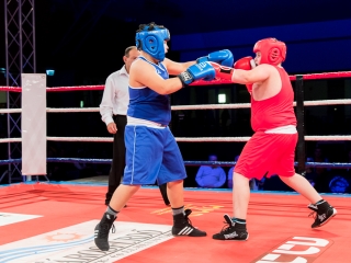 Bokszgála az egyetemi sportcsarnokban - fotó: Ónodi Zoltán