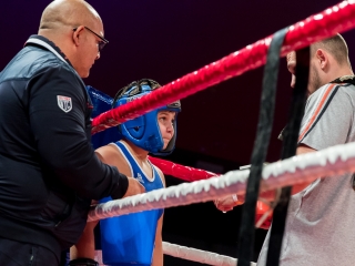 Bokszgála az egyetemi sportcsarnokban - fotó: Ónodi Zoltán