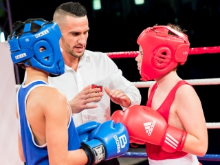 Bokszgála az egyetemi sportcsarnokban - fotó: Ónodi Zoltán