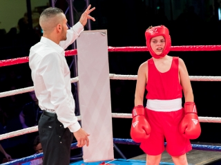 Bokszgála az egyetemi sportcsarnokban - fotó: Ónodi Zoltán