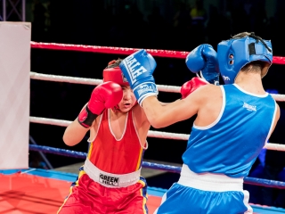 Bokszgála az egyetemi sportcsarnokban - fotó: Ónodi Zoltán