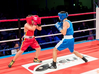 Bokszgála az egyetemi sportcsarnokban - fotó: Ónodi Zoltán