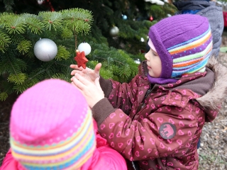 Koszorúkészítés kalákában - fotó: Sándor Judit