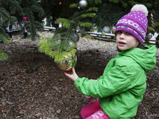 Koszorúkészítés kalákában - fotó: Sándor Judit
