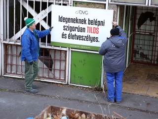 Lezárták a zöld SZTK-t - fotó: Sándor Judit