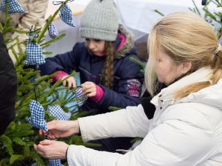 Karácsonyfa díszítés - fotó: Ónodi Zoltán
