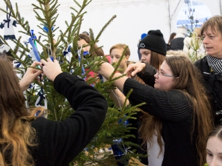 Karácsonyfa díszítés - fotó: Ónodi Zoltán