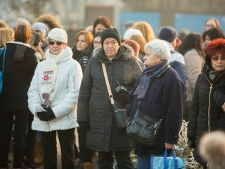 Nemzeti Gyásznap - Gyertyagyújtás a főtéren - fotó: Ónodi Zoltán