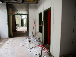 Takarítják a zöld SZTK-t - fotó: Ónodi Zoltán