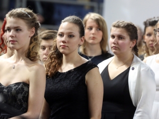 Bánkisok szalagavatója az egyetemen - fotó: Sándor Judit