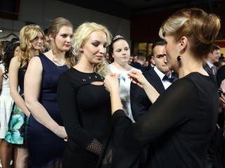 Bánkisok szalagavatója az egyetemen - fotó: Sándor Judit