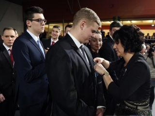 Bánkisok szalagavatója az egyetemen - fotó: Sándor Judit