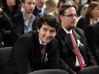 Bánkisok szalagavatója az egyetemen - fotó: Sándor Judit