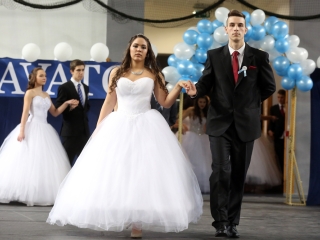 Bánkisok szalagavatója az egyetemen - fotó: Sándor Judit