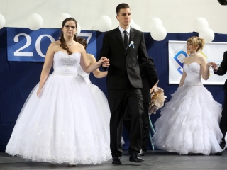 Bánkisok szalagavatója az egyetemen - fotó: Sándor Judit