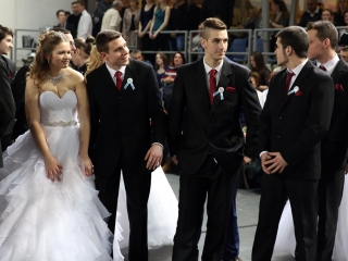 Bánkisok szalagavatója az egyetemen - fotó: Sándor Judit