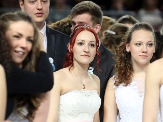 Bánkisok szalagavatója az egyetemen - fotó: Sándor Judit