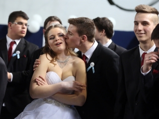 Bánkisok szalagavatója az egyetemen - fotó: Sándor Judit