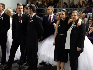 Bánkisok szalagavatója az egyetemen - fotó: Sándor Judit