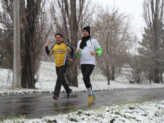 Futás a Duna-parton - fotó: Ónodi Zoltán