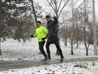 Futás a Duna-parton - fotó: Ónodi Zoltán